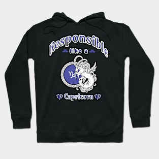 Zodiac attributes: Capricorn black Hoodie